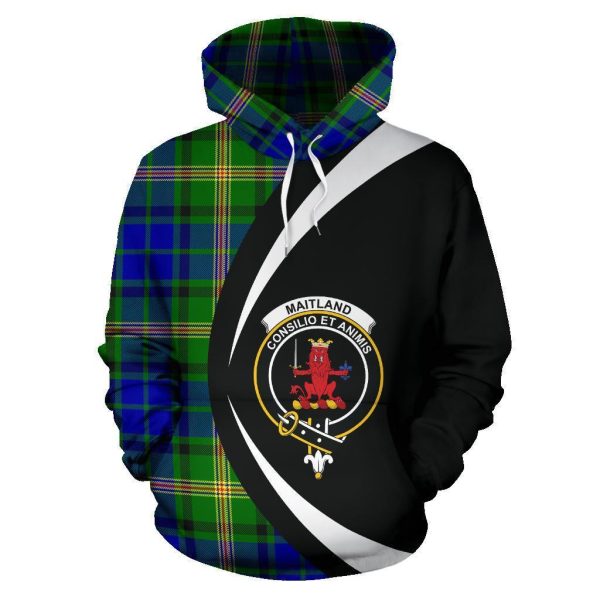 Maitland Tartan Crest Hoodie - Circle Style Discount - Image 2
