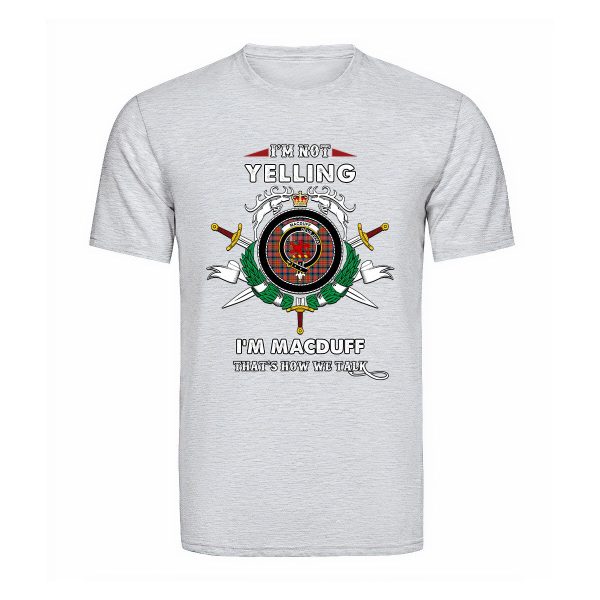 MacDuff Tartan Crest T-shirt - I m not yelling style Hot on Sale - Image 5