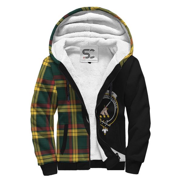 MacMillan Old Modern Tartan Crest Sherpa Hoodie - Circle Style Sale