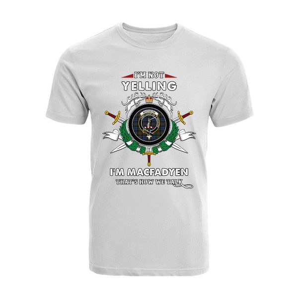 MacFadyen Tartan Crest T-shirt - I m not yelling style Online Sale - Image 3