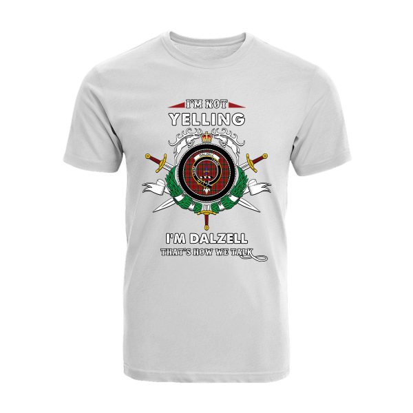 Dalzell Tartan Crest T-shirt - I m not yelling style Discount - Image 3