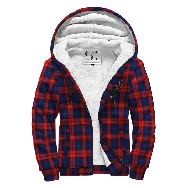 MacLachlan Modern Tartan Crest Sherpa Hoodie Online