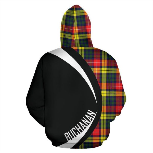 Buchanan Modern Tartan Crest Zipper Hoodie - Circle Style Supply - Image 3