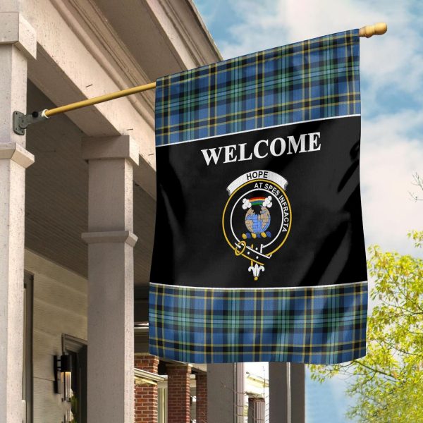 Hope Tartan Crest Black Garden Flag For Cheap - Image 2
