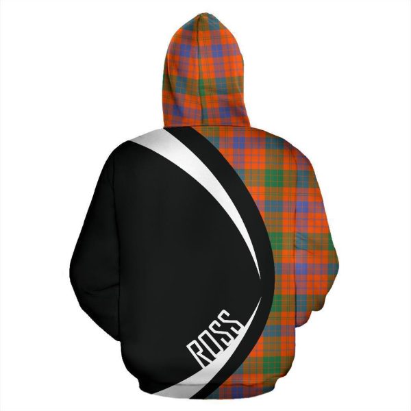 Ross Ancient Tartan Crest Hoodie - Circle Style Hot on Sale - Image 3