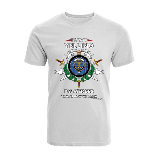 Mercer Tartan Crest T-shirt - I m not yelling style For Discount - Image 3