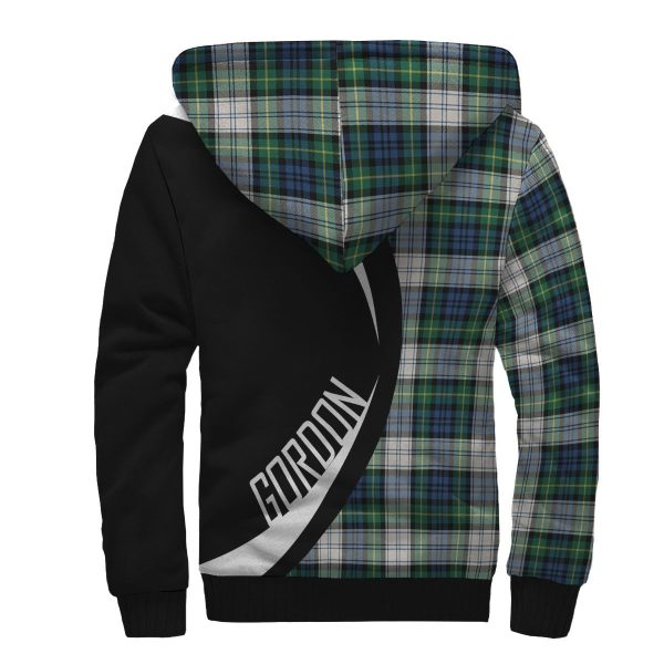 Gordon Dress Ancient Tartan Crest Sherpa Hoodie - Circle Style For Cheap - Image 2