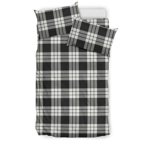 MacFarlane Black & White Ancient Tartan Bedding Set Online Hot Sale - Image 3
