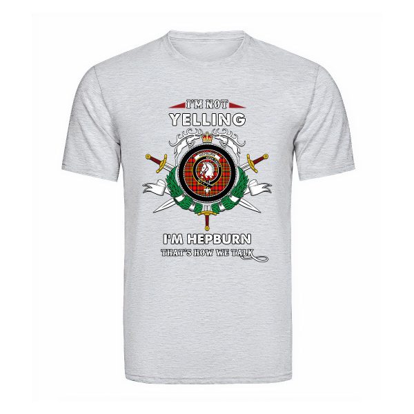 Hepburn Tartan Crest T-shirt - I m not yelling style Hot on Sale - Image 5