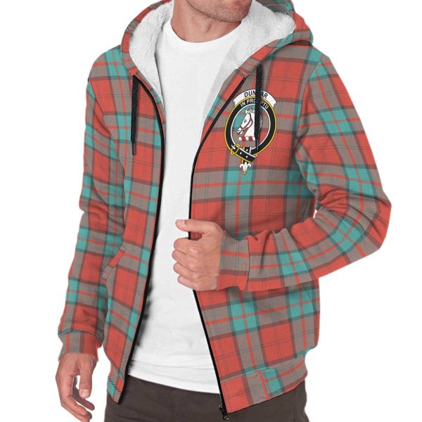 Dunbar Ancient Tartan Crest Sherpa Hoodie Online - Image 3