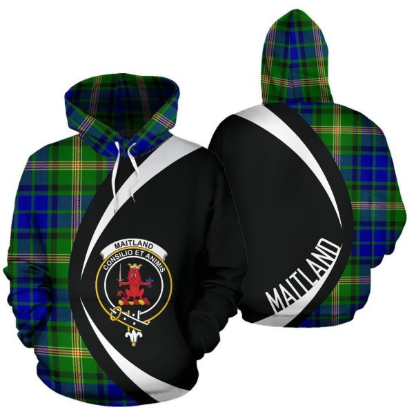 Maitland Tartan Crest Hoodie - Circle Style Discount