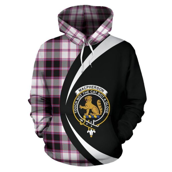 MacPherson Hunting Modern Tartan Crest Hoodie - Circle Style For Cheap - Image 2