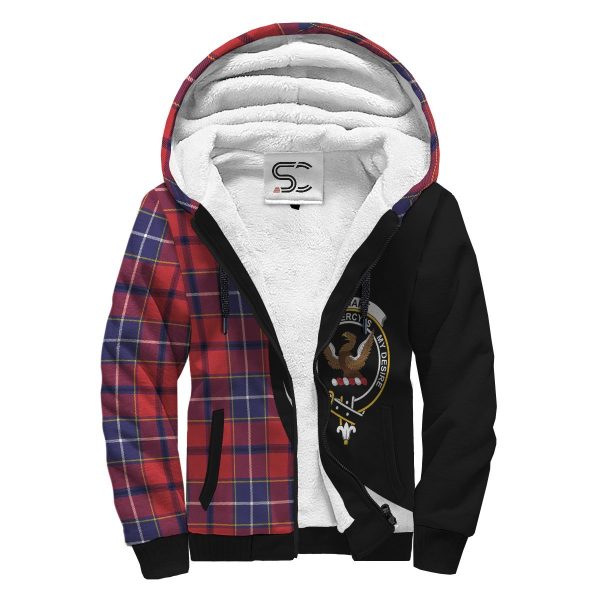 Wishart Dress Tartan Crest Sherpa Hoodie - Circle Style Cheap