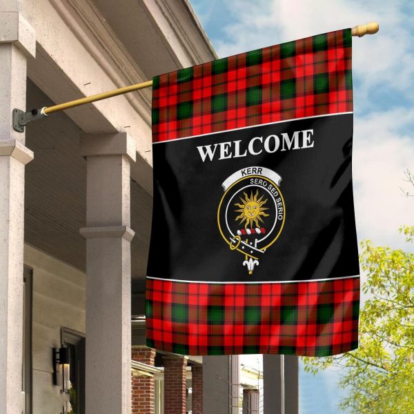Kerr Tartan Crest Black Garden Flag Online Hot Sale - Image 2