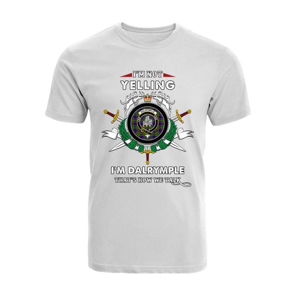 Dalrymple Tartan Crest T-shirt - I m not yelling style Cheap - Image 3