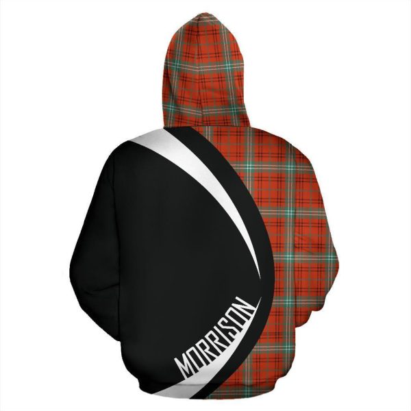 Morrison Red Ancient Tartan Crest Zipper Hoodie - Circle Style on Sale - Image 3