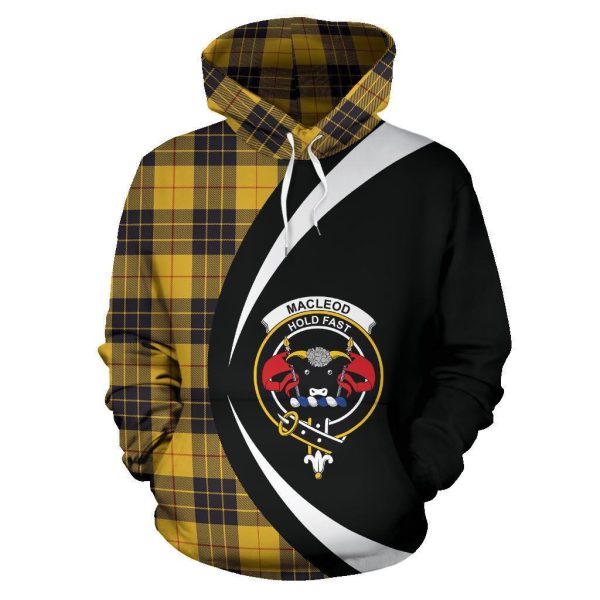 MacLeod of Lewis Ancient Tartan Crest Hoodie - Circle Style Cheap - Image 2