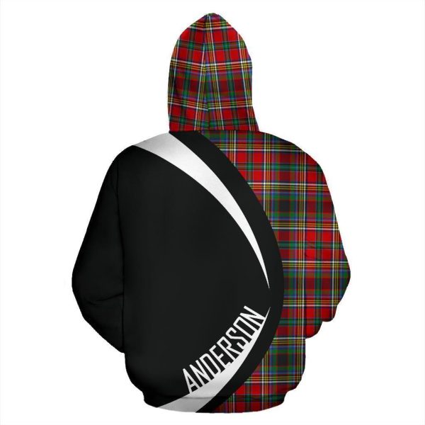 Anderson of Arbrake Tartan Crest Zipper Hoodie - Circle Style Online - Image 3