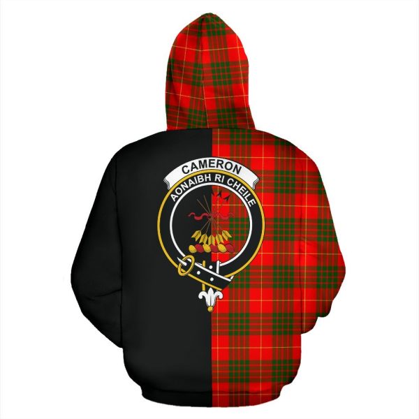 Cameron Modern Tartan Crest Zipper Hoodie - Half Of Me Style Discount - Image 3