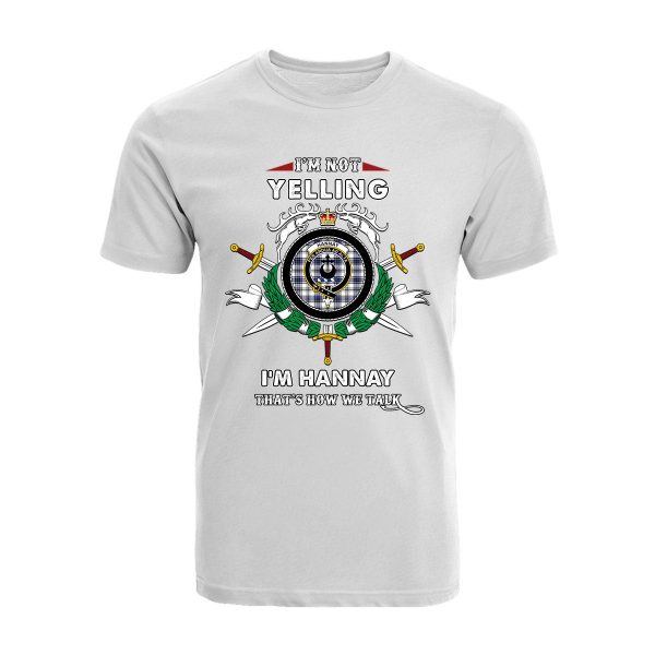 Hannay Tartan Crest T-shirt - I m not yelling style Online Hot Sale - Image 3