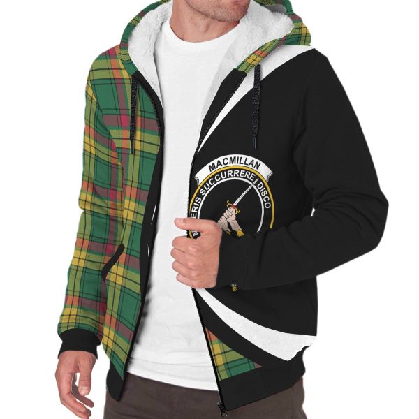 MacMillan Old Ancient Tartan Crest Sherpa Hoodie - Circle Style Hot on Sale - Image 3