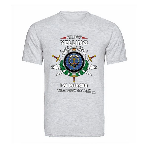 Mercer Tartan Crest T-shirt - I m not yelling style For Discount - Image 5