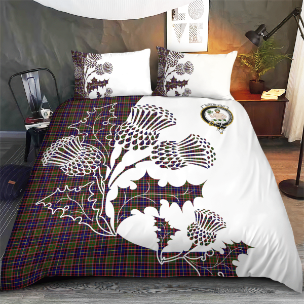 Aikenhead Tartan Crest Bedding Set - Thistle Style Online now - Image 3