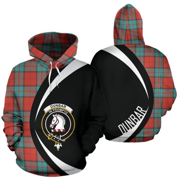 Dunbar Ancient Tartan Crest Hoodie - Circle Style Hot on Sale