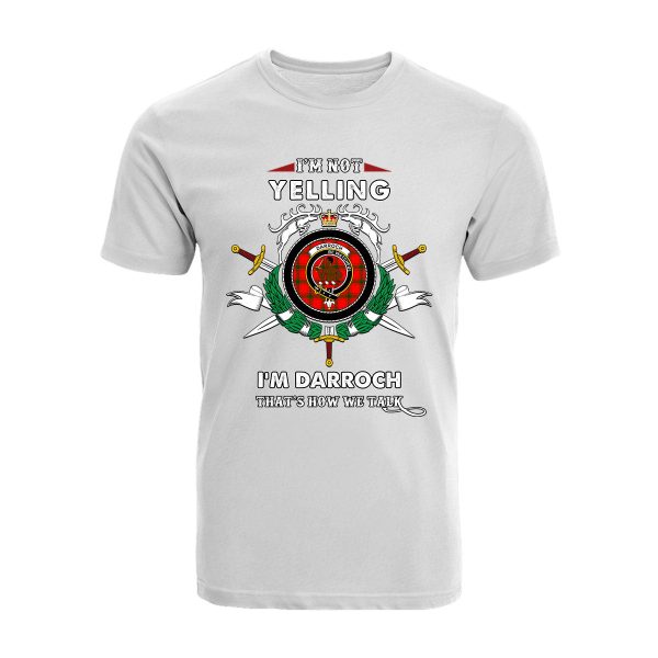Darroch Tartan Crest T-shirt - I m not yelling style Online - Image 3