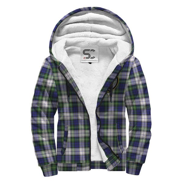 Gordon Dress Modern Tartan Crest Sherpa Hoodie Fashion