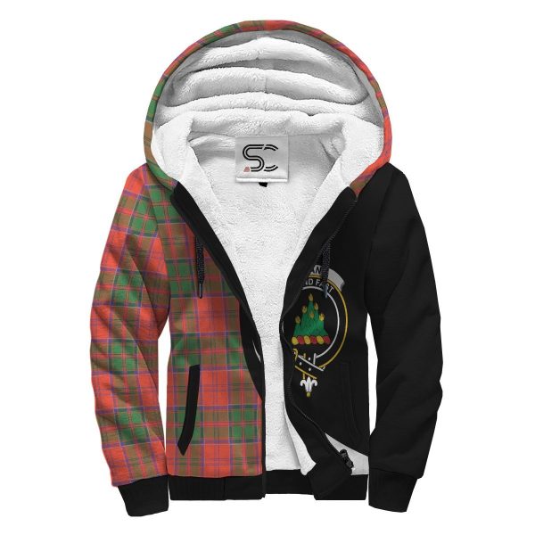 Grant Ancient Tartan Crest Sherpa Hoodie - Circle Style For Sale