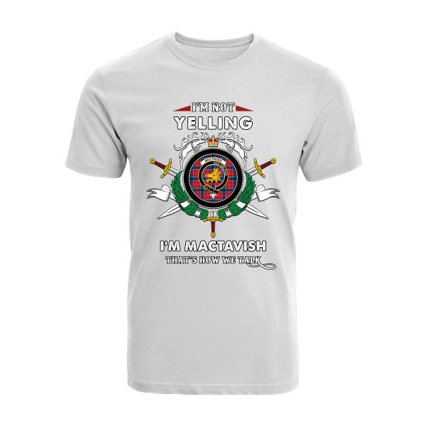 MacTavish Tartan Crest T-shirt - I m not yelling style Online Sale - Image 3