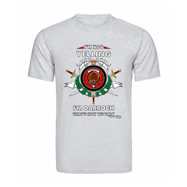 Darroch Tartan Crest T-shirt - I m not yelling style Online - Image 5