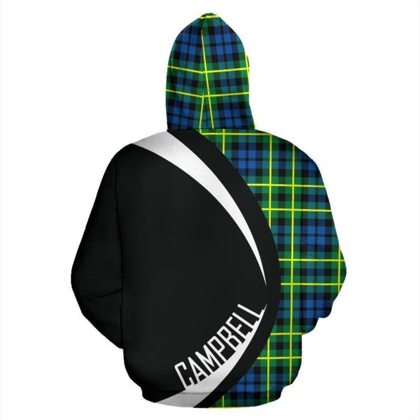 Campbell of Breadalbane Ancient Tartan Crest Hoodie - Circle Style Supply - Image 3
