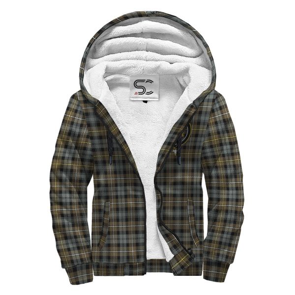 Campbell Argyll Weathered Tartan Crest Sherpa Hoodie Online Sale