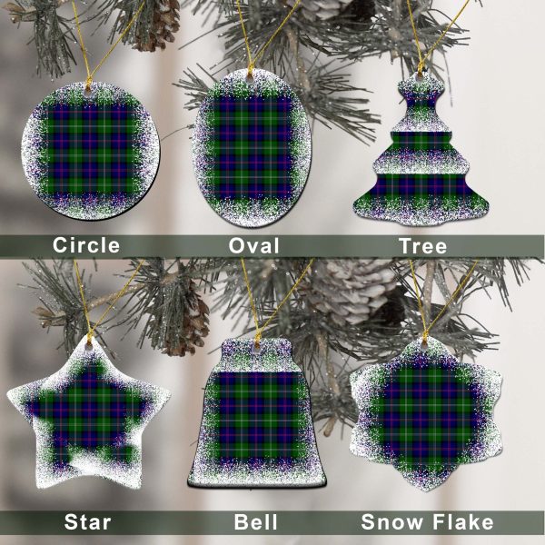MacThomas Tartan Christmas Ceramic Ornament - Snow Style Cheap - Image 2