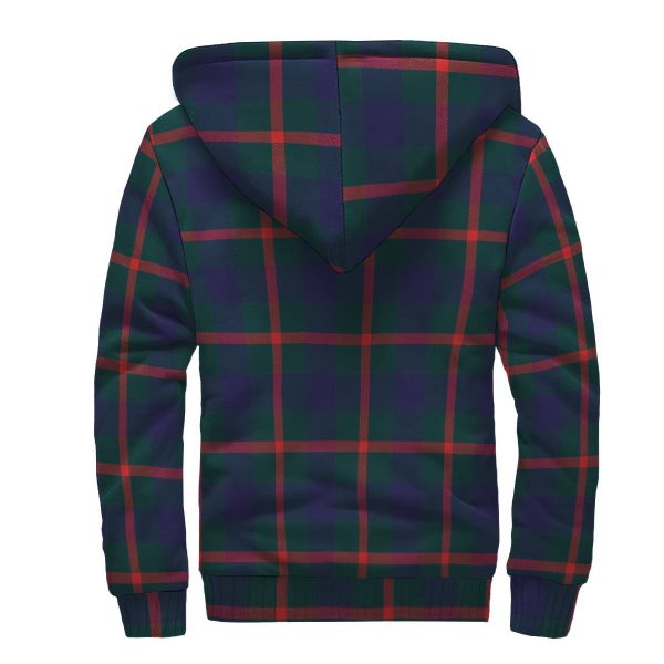 Agnew Modern Tartan Crest Sherpa Hoodie on Sale - Image 2