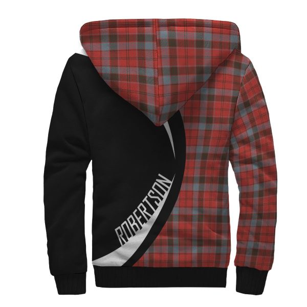Robertson Weathered Tartan Crest Sherpa Hoodie - Circle Style Hot on Sale - Image 2
