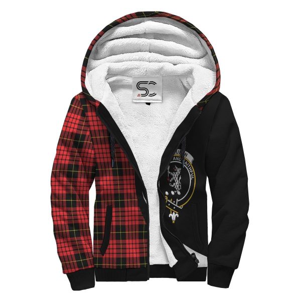 MacQueen Modern Tartan Crest Sherpa Hoodie - Circle Style Cheap
