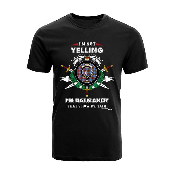 Dalmahoy Tartan Crest T-shirt - I m not yelling style Online Sale