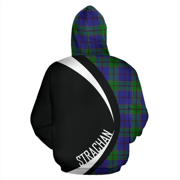 Strachan Tartan Crest Zipper Hoodie - Circle Style For Discount - Image 3
