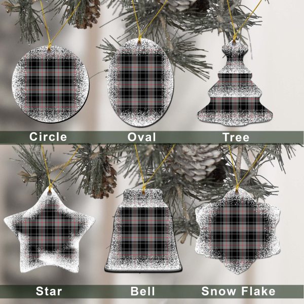 Moffat Tartan Christmas Ceramic Ornament - Snow Style Cheap - Image 2