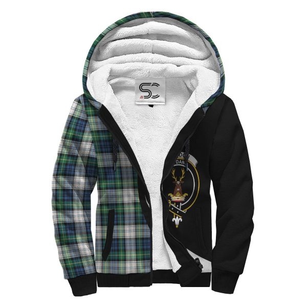 Gordon Dress Ancient Tartan Crest Sherpa Hoodie - Circle Style For Cheap