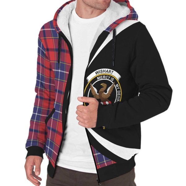 Wishart Dress Tartan Crest Sherpa Hoodie - Circle Style Cheap - Image 3