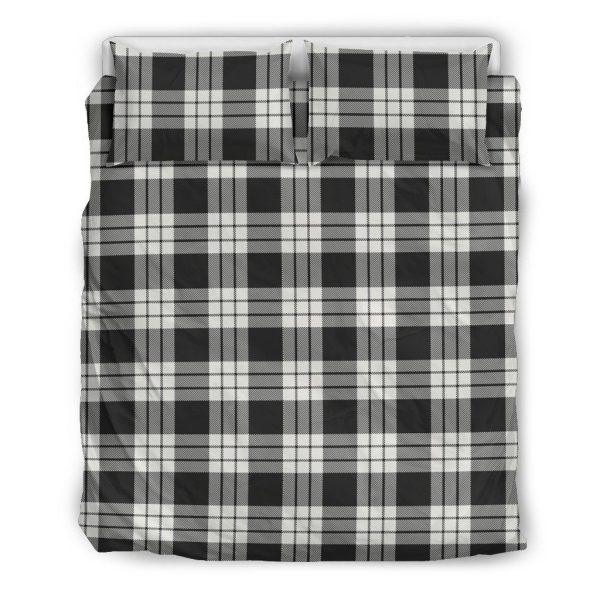 MacFarlane Black & White Ancient Tartan Bedding Set Online Hot Sale - Image 2