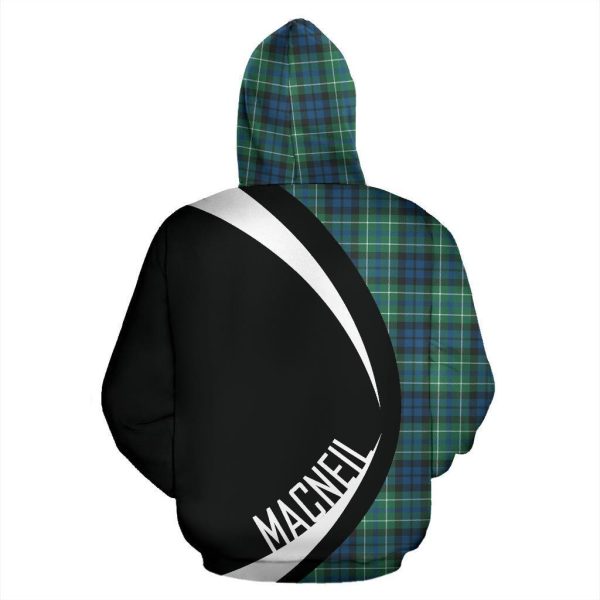 MacNeill of Colonsay Ancient Tartan Crest Zipper Hoodie - Circle Style Online Hot Sale - Image 3
