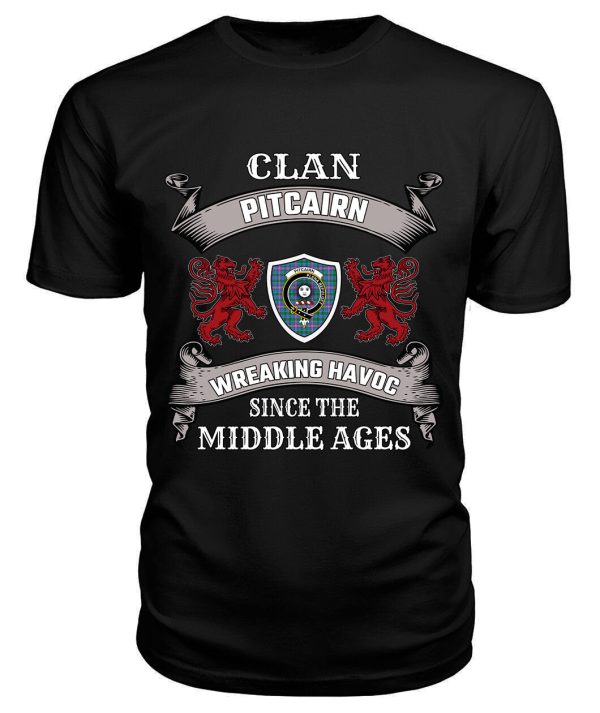 Pitcairn Family Tartan - 2D T-shirt Online