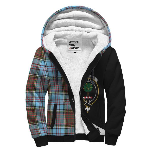 Anderson Ancient Tartan Crest Sherpa Hoodie - Circle Style Online Hot Sale