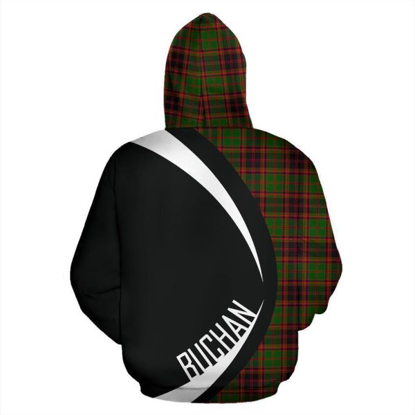 Buchan Modern Tartan Crest Zipper Hoodie - Circle Style Hot on Sale - Image 3