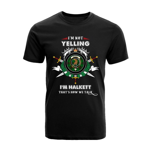 Halkett Tartan Crest T-shirt - I m not yelling style Discount